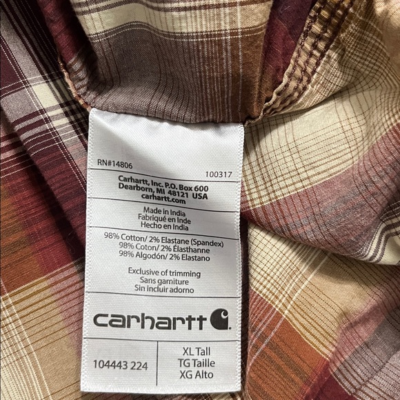 Carhartt Men's Rugged Flex® Relaxed Fit Lightweight Shirt - Picture 7 of 9